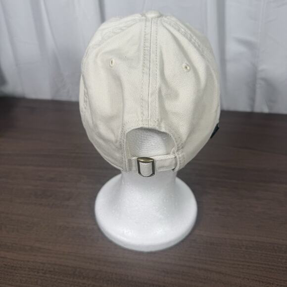 Beige Baseball Cap with Red Lobster Embroidery – Coastal Nautical Hat - Picture 2 of 4